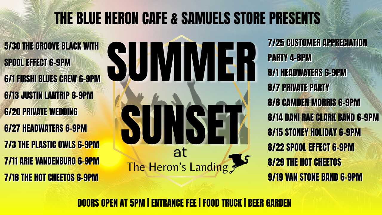 Upcoming shows at Blue Heron Café